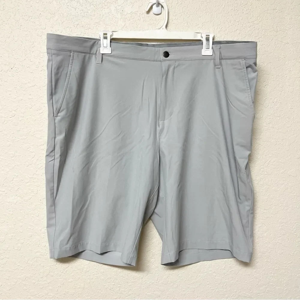 Adidas Men's Ultimate 365 Golf Flat Front Casual Shorts Grey Size 42